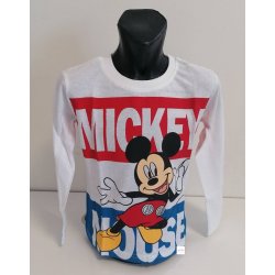 chlapecké tričko dl.rukáv Mickey bílé