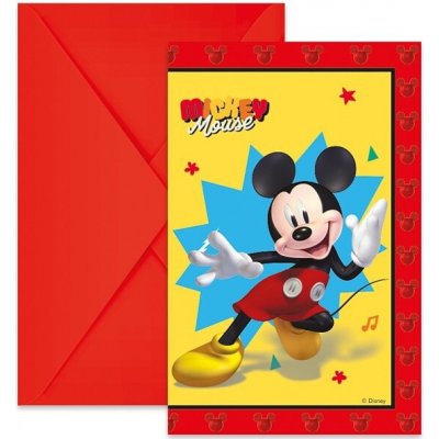 Procos Pozvánky s obálkami Mickey jump 6 ks – Hledejceny.cz