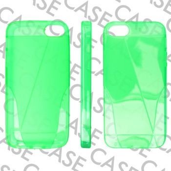 Pouzdro QULT Case na iPhone 5/5s/SE - Jelly Stain - zelené