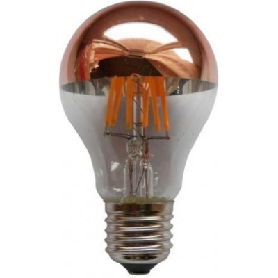 ACA ACA LED Half Rose Gold Vintage E27 6W DIM 2700K – Zboží Mobilmania