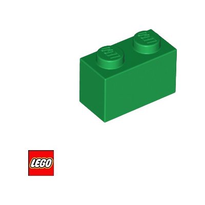 LEGO® 3004 Kostka 1x2 Zelená – Zbozi.Blesk.cz