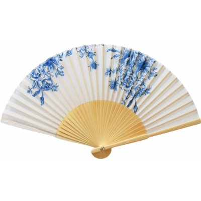 Bella Rose Látkový vějíř English Rose modrá – Hledejceny.cz