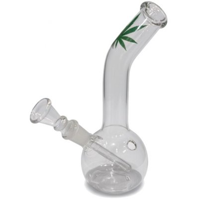 Glas"Small Leaf" Bong bauch.geb.19cm.Durchm.20mm,12er – Zboží Mobilmania