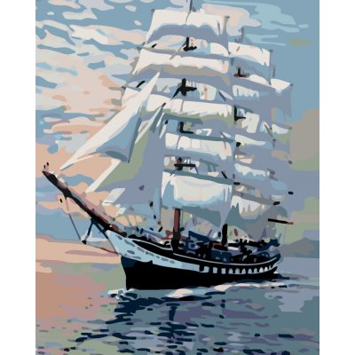 ZUTY Malování podle čísel VELKÁ PLACHETNICE 40 x 50 cm – Sleviste.cz