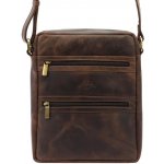 Pánská kožená taška přes rameno hnědá GT212 – Zboží Dáma
