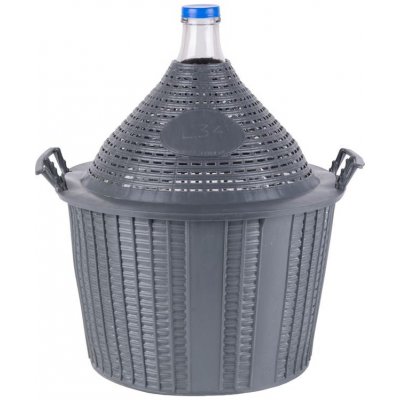 Demižón Strend Pro Cada Inco, 34 lit. skleněný demižón na víno a kořalku, plastový kryt ST221446 – Sleviste.cz