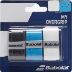 Babolat My Overgrip 3ks Black/Blue/White – Zboží Mobilmania