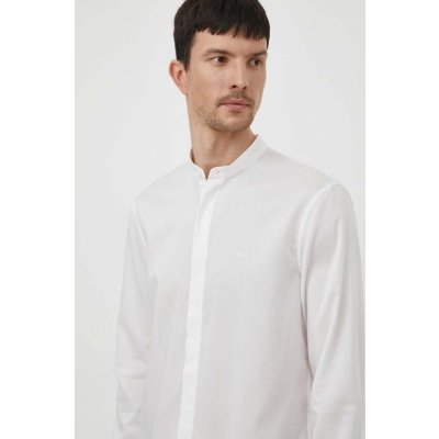 Armani Exchange pánská košile regular se stojáčkem 3DZC19.ZN4CZ bílá – Zboží Mobilmania