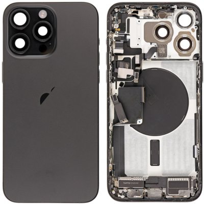 Apple iPhone 14 Pro Max - Zadní housing s předinstalovanými díly (Space Black) – Hledejceny.cz