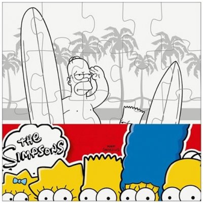 Efko Puzzle The Simpsons Namaluj si malý čtverec – Zboží Mobilmania