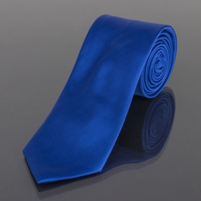 AMJ Kravata pánská jednobarevná KU0016 modrá – Zboží Dáma