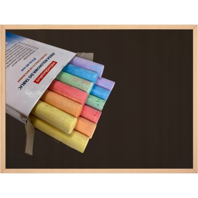 MEMOBE Křídová tabule v dřevěném rámu 60 x 40 cm, 1 ks – Zbozi.Blesk.cz