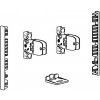 Nábytkové kování Hettich 9257611 AvanTech You spojky čela vnitřní zásuvky boky+čelo 101 stříbrný