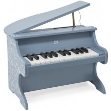 Label Label dřevěné piano modrá