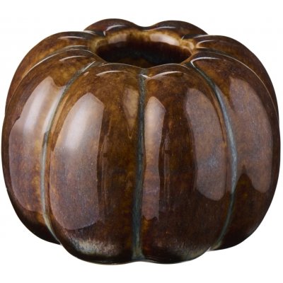 Ib Laursen Keramický svícen Pumpkin, hnědá barva, keramika – Zboží Dáma
