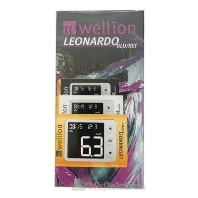 WELLION Leonardo GLU/KET Plus glukometr mmol 1 set – Zboží Mobilmania