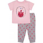 Winkiki Kids Wear Dívčí pyžamo Cat růžová šedý melanž – Zboží Dáma