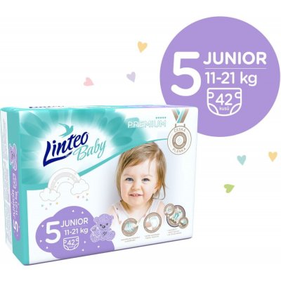 LINTEO BABY PREMIUM JUNIOR 11-21 kg 42 ks – Zboží Dáma