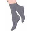Steven dámské zdravotní ponožky žebrované šedá tmavá