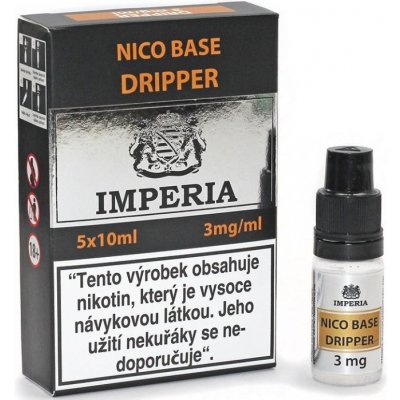 BÁZE IMPERIA NICO BASE DRIPPER VPG 70/30 5X10ML - 3MG NIKOTINU/ML – Zboží Mobilmania