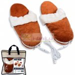 Teplé plyšové pantofle na USBbačkory – Zboží Dáma