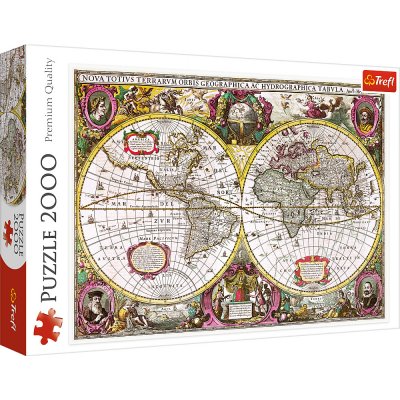 Trefl Historická mapa světa r. 1630 2000 dílků