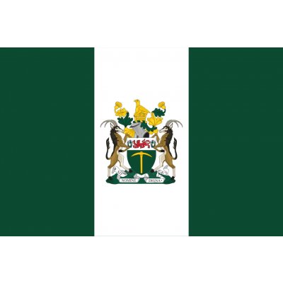 vlajka Rhodesie - 60 x 90 cm - tunel, karabina – Zboží Dáma