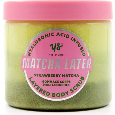 Yes Studio pečující tělový peeling strawberry matcha 600 g – Sleviste.cz