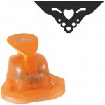 Heyda děrovač oranžový rohový 25 mm Srdce – Zboží Dáma