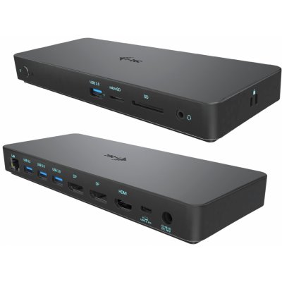 i-Tec USB-C Triple Display Docking Station Gen 2 Pro + Power Delivery 100W C31TRIPLEDOCKPDPRO2 – Zboží Živě