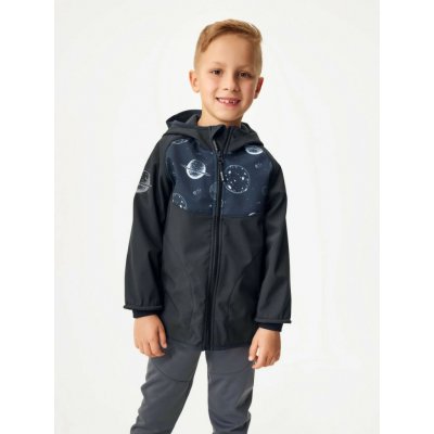 Unuo Dětská softshellová bunda s fleecem Basic Černá Planety – Zbozi.Blesk.cz