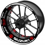 jednodílné polepy na kola SUZUKI GSR 600 černá