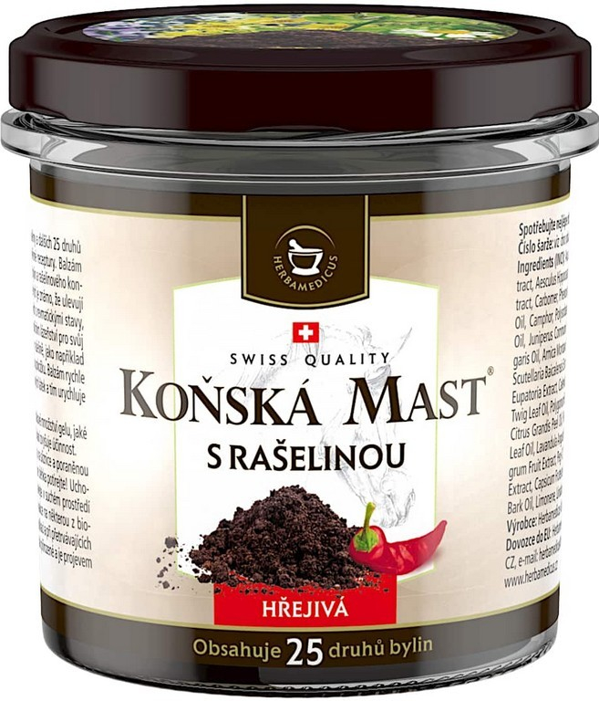 Swissmedicus Koňská mast s rašelinou hřejivá 250 ml