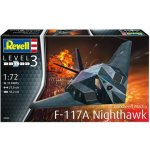 Revell slepovací model FLockheed Martin F-117A Nighthawk Stealth Fighter 1:72 – Zboží Dáma