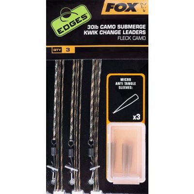 Fox Montáž Camo Submerge Leaders Kwik Change 30 lb 3 ks – Zbozi.Blesk.cz