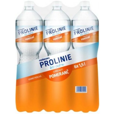 Poděbradka ProLinie Jemně perlivá pomeranč 6 x 1,5 l – Hledejceny.cz