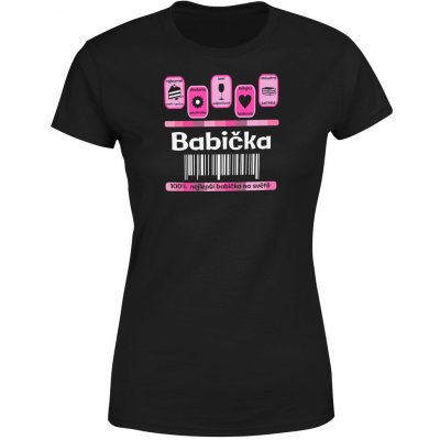 IMPAR Tričko Babička 100% Černá – Zboží Dáma