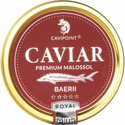 Cavipoint Baerii Premium sturgeon caviar 100 g tin – Zboží Dáma