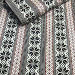 Vánoční bavlněná látka, metráž, šíře 160 cm, Vánoční vzor na Hnědém – Hledejceny.cz