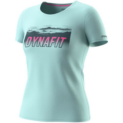 Dynafit Dámské funkční tričko TRANSALPER GRAPHIC SHIRT světle modrá – Zboží Dáma