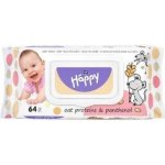 Bella Vlhčené ubrousky s ovesnými proteiny a panthenolem Happy 64 ks – Zboží Dáma