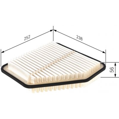 Vzduchový filtr BOSCH F 026 400 188 – Zboží Mobilmania