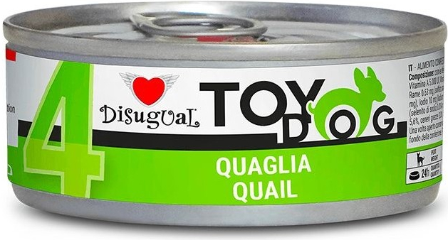 Disugual Toydog 4 Single Protein křepelka 85 g