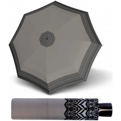 Doppler Fiber Mini Classic dámský skládací deštník šedý