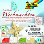 Folia Bringmann Origami papír Vánoce 80g/m2 10 x 10 cm 50 ks – Zboží Dáma