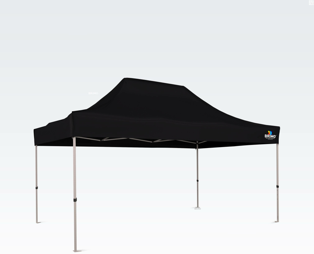 Brimo Párty stan 3 x 4,5 m černý S. Ocel eco