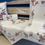 Tegatex Velikonoční gobelínový chenille ubrus s ovečkou s květinami 100x100 cm – Hledejceny.cz