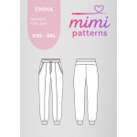 Dámský střih na tepláky Emma, el. formát | MIMI patterns - M (A4) domácí tisk – Hledejceny.cz