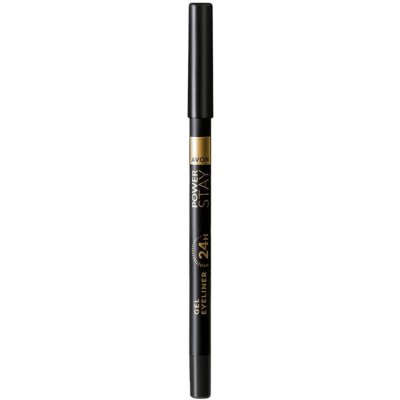 Avon Gelová tužka na oči Power Stay Gel Eyeliner Black 1,2 g – Zboží Dáma