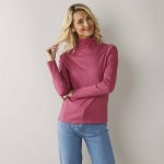 Tričkový jednobarevný rolák švestková – Zboží Mobilmania